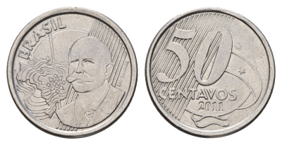 Бразилия 50 сентаво 2011 KM 651a нержавеющая сталь 56-635