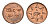 Индия, Траванкор 1 кэш ND (1901-1910) Мулам Тирунал KM 46 медь UNC 1517-841
