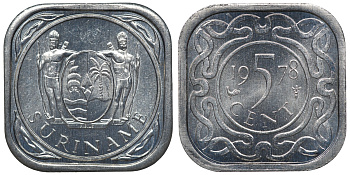 Суринам 5 центов 1978 KM 12.1a алюминий UNC 4118-554