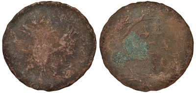 Россия 1 деньга 1750 медь 51-3651