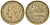 ФРАНЦИЯ 20 ФРАНКОВ 1950 В, 4 ПЕРА KM 917.2, LE FRANC 402.4 алюминиевая бронза 4556-155