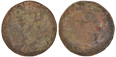 Россия 1 деньга 17ХХ медь 51-3945