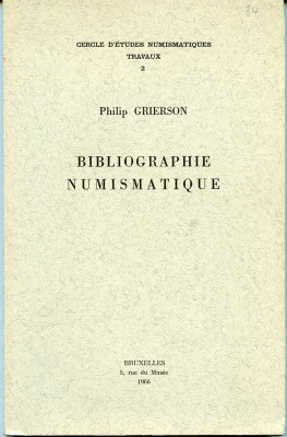 Philip Grierson Bibliographie numismatique Нумизматическая библиография, 1966, 240 страниц 00-01-16-15