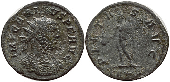 Римская Империя аврелианиан 284 Карин PIETAS AVG Рим Good Very fine RIC 264 бронза 270-114