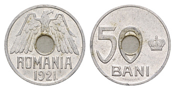 Румыния 50 бань (бани) 1921 KM 45 алюминий 4636-355