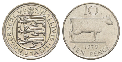 Гернси 10 пенсов 1979 KM 30 медно-никель UNC 4566-227