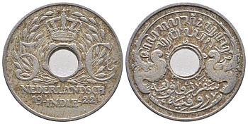 Нидерландская Восточная Индия 5 центов 1922 KM 313 медно-никель 177-1251