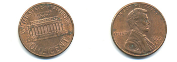 США 1 цент 1999 D, Авраам Линкольн KM 201b цинк плакированный медью 179-525