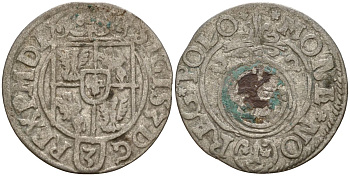 Польша 3 полкера (3 полторака - 1 крейцер) 1622 Сигизмунд III Ваза (1587-1632) Gorecki B.22, KM 41 серебро 4158-911