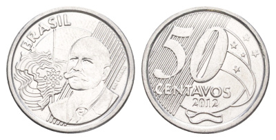 Бразилия 50 сентаво 2012 KM 651a нержавеющая сталь aUNC 4642-1152