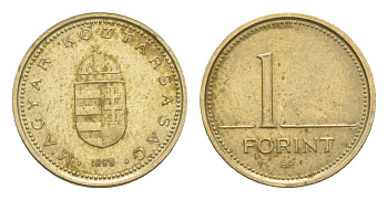 Венгрия 1 форинт 1998 KM 692 никель латунь 4632-722