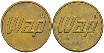 ГЕРМАНИЯ ЖЕТОН НА МОЙКУ АВТОМОБИЛЯ WAP латунь 4544-835