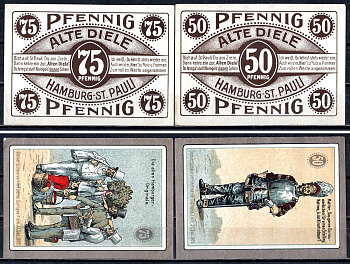 Гамбург (Гамбург) набор из 2 нотгельдов 1921 2193-1-1-1