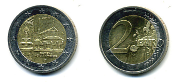 ФРГ 2 ЕВРО 2013 A, БАДЕН-ВЮРТЕМБЕРГ KM NEW биметалл 179-833