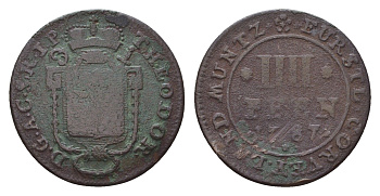 Корвей 4 пфеннига 1787 KM 171 медь 4122-637