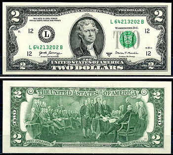 США 2 доллара 2017 Pick W545 бумага UNC (пресс) 7222-9-1-2
