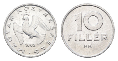 Венгрия 10 филлеров 1992 BP KM 675 алюминий UNC 4665-1035