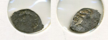 РОССИЯ 1 КОПЕЙКА ИВАН III серебро 507-533