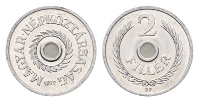 Венгрия 2 филлера 1972 BP KM 546 алюминий UNC 4625-815
