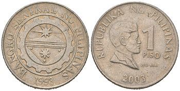 Филиппины 1 писо 2003 KM 269 медно-никель 4616-1226
