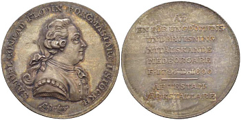 ШВЕЦИЯ МЕДАЛЬ ND ПАМЯТИ МЭРА СТОКГОЛЬМА САМУЭЛЯ КОНРАДА ФЛОРИНА (1726-1800), МЕДАЛЬЕР LUNDERBERY, ДИАМЕТР 34 ММ., ВЕС 12,4 ГР. серебро UNC 1084-2-43