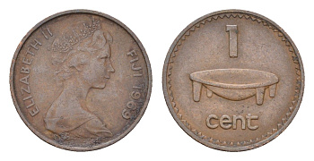 Фиджи 1 цент 1969 KM 27 бронза 4669-537