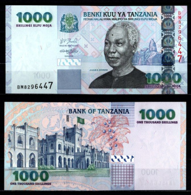 Танзания 1000 шиллингов 2006 Pick 36 b бумага UNC (пресс) 7214-43-3-2