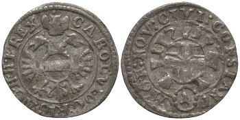 Баден-Вюртемберг, Констанц 1 крейцер 1717 Nau 283 серебро 413-6844