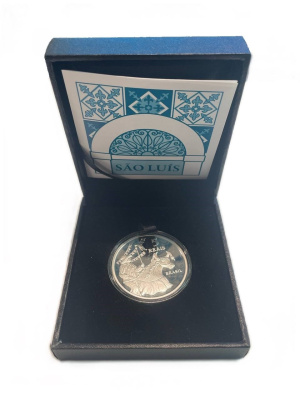 Бразилия 5 реалов 2014 ЮНЕСКО - Сан-Луис, тираж 3.000 экземпляров, в оригинальной коробке, с сертификатом KM 700 серебро  PROOF  3-6-1-06