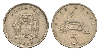 Ямайка 5 центов 1972 KM 46 медно-никель 4643-117