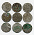 ПОЛЬША ЛОТ ИЗ 9 МОНЕТ В ПОЛТАРАК XVII век серебро M12-2-8