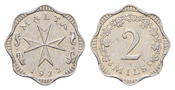Мальта 2 миля 1972 KM 5 алюминий 4689-1139