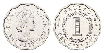 Белиз 1 цент 1994 KM 33a алюминий UNC 4668-733