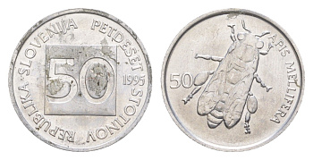 Словения 50 стотинов 1995 KM 3 алюминий UNC 3996-1139