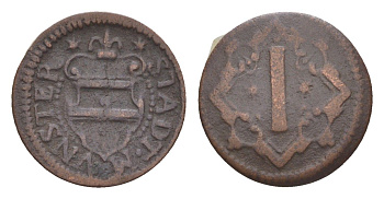 Мюнстер 1 пфенниг ND (1603-1697) KM 320 медь 633-1915