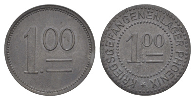 Херде 1 марка ND лагерь военнопленных Men05 11722.11, Men18 14670.11 1528-621