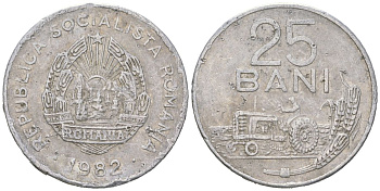 Румыния 25 бань 1982 KM 94a алюминий 99-918