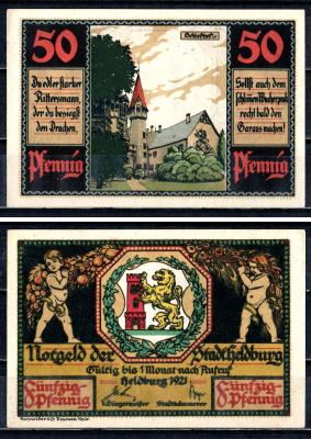 Хельдбург (Тюрингия) 50 пфеннигов 1921 2193-16-2-2