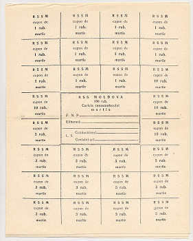 МОЛДАВИЯ 100 РУБЛЕЙ 1992 Pick A11 бумага 6280-52-1