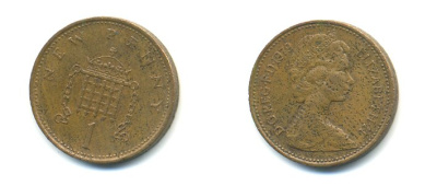 Великобритания 1 пенни 1979 Елизавета II (1952-2022) КМ 915, Spink B1 бронза 59-1613