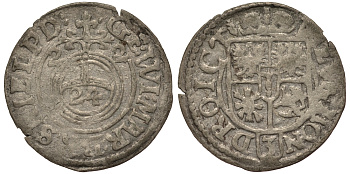 Бранденбург-Пруссия 1/24 талера 1622 Георг Вильгельм (1619-1640), вес 0,99 гр. KM 106 серебро 1516-141