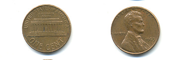 США 1 ЦЕНТ 1965 ЛИНКОЛЬН KM 201 медь цинк 179-316