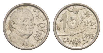 Испания 10 песет 1993 Жоан Миро KM 918 медно-никель 4623-1245