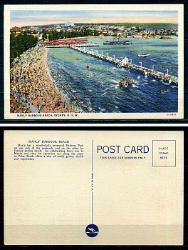 Австралия post card - открытка Пляж Мэнли-Харбор, Сидней 2193-58