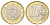 Сан-Марино 1 евро 2009 KM 485 биметалл UNC 186-912