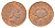 Гернси 1 пенни 1986 KM 40 бронза 4702-725