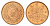 Япония 1 сен 1936 Год 11, Император Хирохито Сева (1926-1989) Y 47 бронза UNC 4695-927
