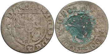 Польша 3 полкера (3 полторака - 1 крейцер) ND (1620-1627) Сигизмунд III Ваза (1587-1632) KM 41 серебро 4158-1212