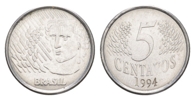 Бразилия 5 сентаво 1994 KM 632 нержавеющая сталь UNC 4644-425