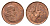 ЮАР 1 цент 1966 Ян ван Рибек (1619-1677), Suid Africa, легенда на африкаанс, капские воробьи KM 65.2 бронза aUNC 4690-1119